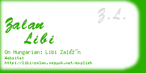 zalan libi business card